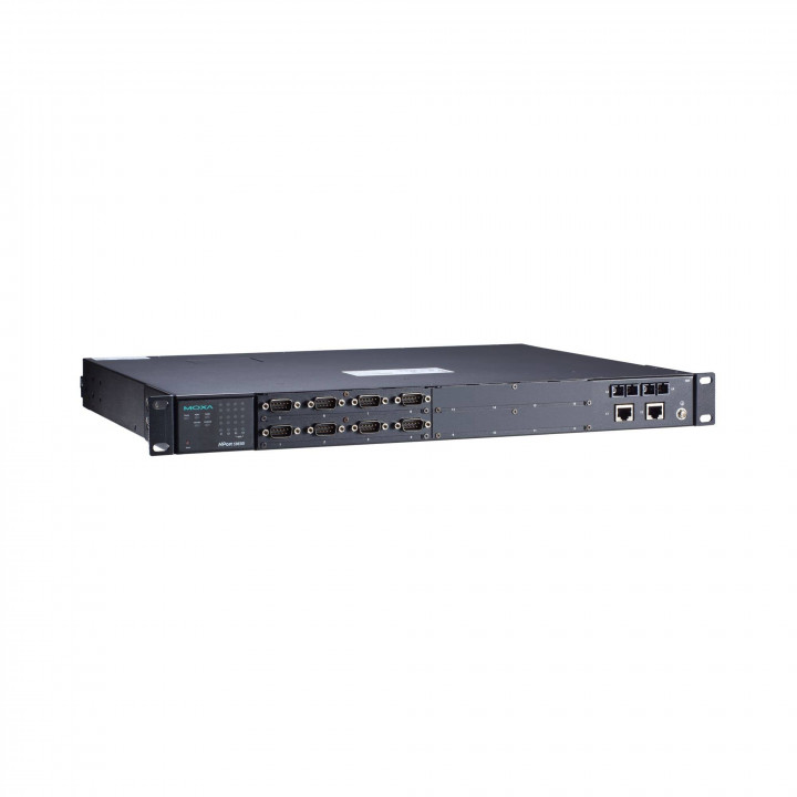 Преобразователь MOXA NPort S9650I-8-2HV-MSC-T (8 портов RS-232/422/485, 2 порта Ethernet 10/100BaseT(X), 2 порта 100BaseF(X) многомод, питание 110/220В)