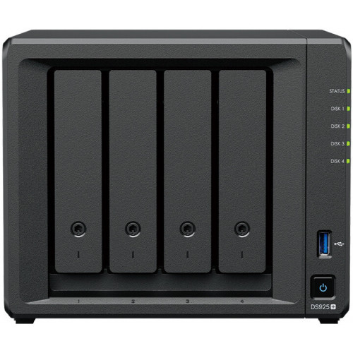 Сетевое хранилище Synology DS925+ (AMD Ryzen V1500B, 4 Гб DDR4 ECC)