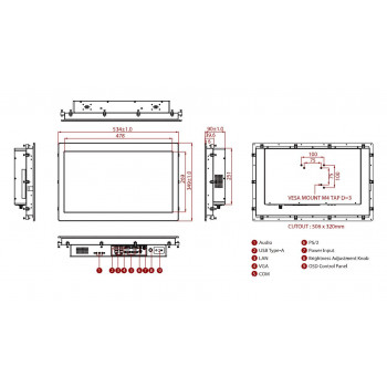 Панельный компьютер Winmate W22IB7T-PMA3