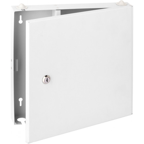 Оптический кросс настенный NIKOMAX NMF-WP16FC-IP-ES-GY (до 16 портов FC/ST, стальной, с ключом, серый)