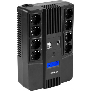 Источник бесперебойного питания Бастион SKAT-UPS 800-AID-IN-1X9-8