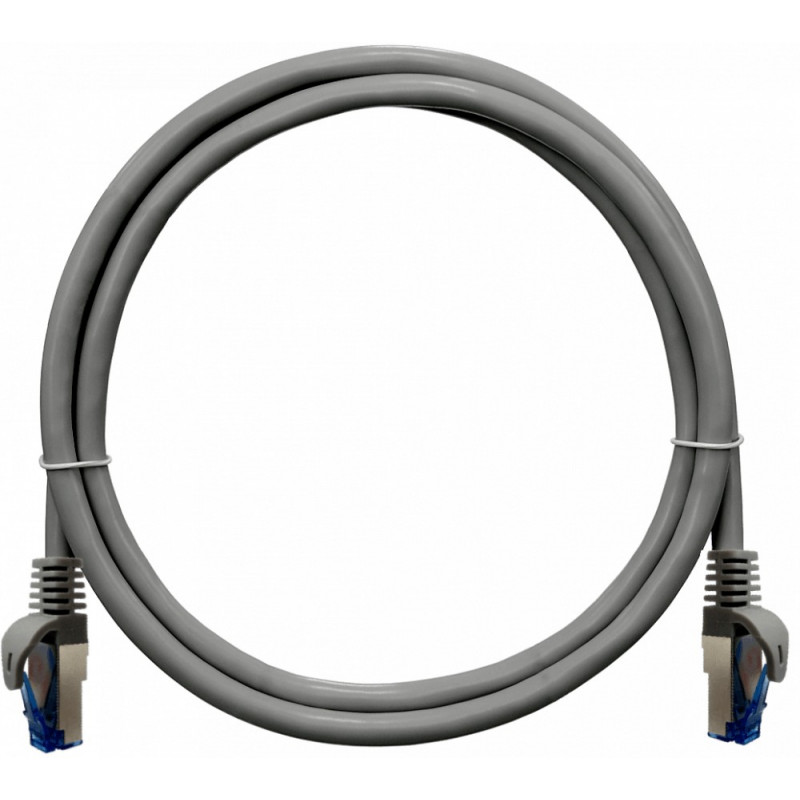 Коммутационный шнур NIKOMAX NMC-PC4SE55B-ES-020-C-GY (S/FTP, кат.6, 250МГц, 2xRJ45, LSZH, 2м)
