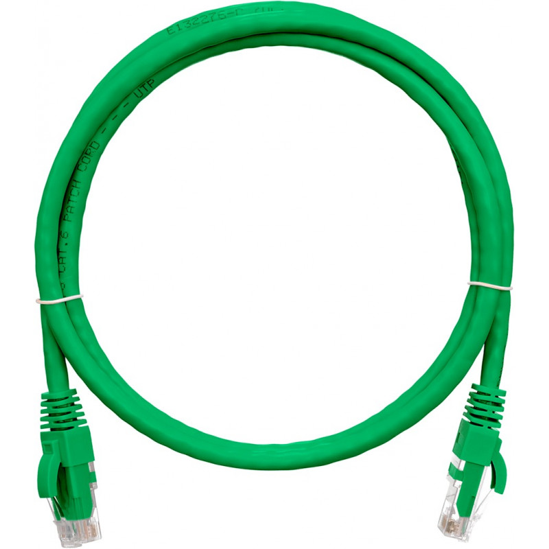 Коммутационный шнур NIKOMAX NMC-PC4UE55B-015-C-GN (U/UTP, Cat.6, 250МГц, 2xRJ45, 1.5м, зеленый)