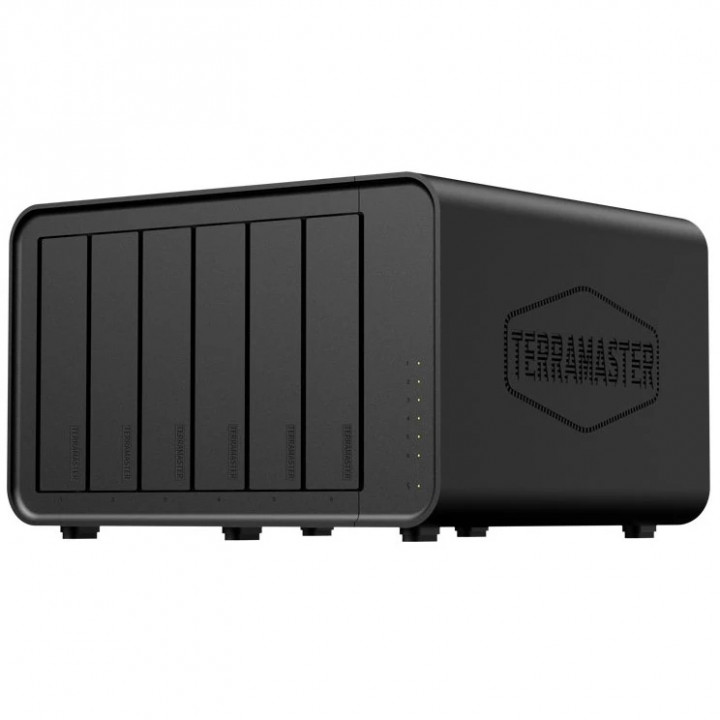 Сетевой накопитель TerraMaster F6-424 (6 HDD, 2x M.2 NVMe, 2x 2.5GbE, процессор Intel) Сетевой накопитель TerraMaster F6-424 (6 HDD, 2x M.2 NVMe, 2x 2.5GbE, процессор Intel)