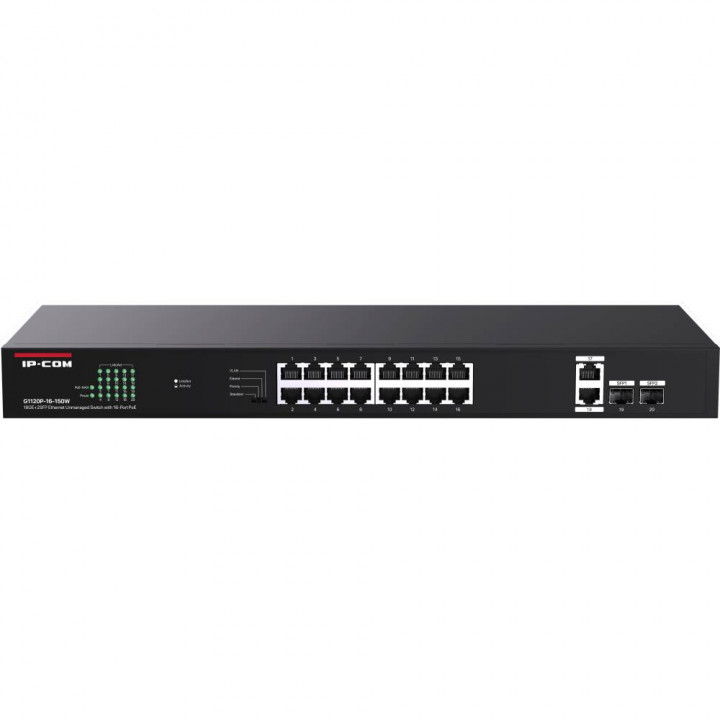 Коммутатор IP-COM G1120P-16-150W (20x1 Гбит/с, 2xSFP, 16xPoE 30Вт) Коммутатор IP-COM G1120P-16-150W (20x1 Гбит/с, 2xSFP, 16xPoE 30Вт)