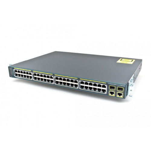 Коммутатор Cisco WS-C2960+48PST-L (48 портов PoE, FlexStack, QoS)