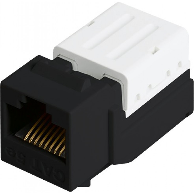 Модуль-вставка типа Keystone, кат.5е (Класс D), 100МГц, RJ45/8P8C NIKOMAX NMC-KJUD2-FT-BK