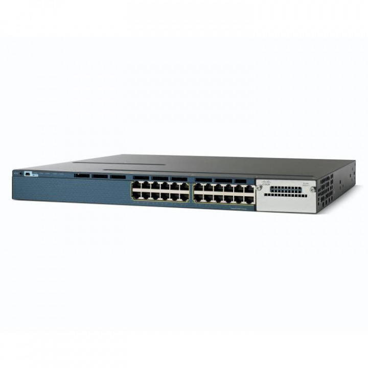 Коммутатор Cisco WS-C3560X-24P-E (24 порта PoE, IP Services)
