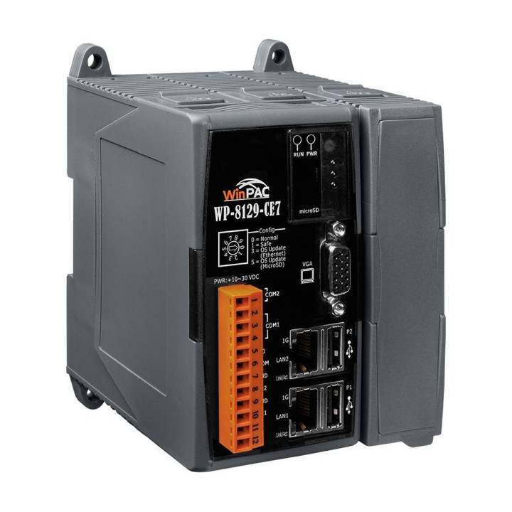 Контроллер ICP DAS WP-8129-CE7-1500 CR (Cortex-A8 1 ГГц, 512 Мб RAM, 256 Мб Flash, Windows CE 7.0, InduSoft 1500 тегов)