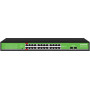 Коммутатор Digma DSP224G-2S-R400 (24x 1GbE PoE, 2x 1G SFP, неуправляемый)