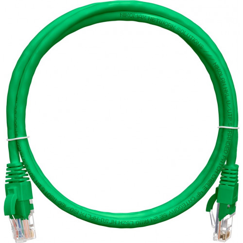 Коммутационный шнур NIKOMAX NMC-PC4UD55B-010-C-GN (U/UTP, Cat.5e, 1м, зеленый)
