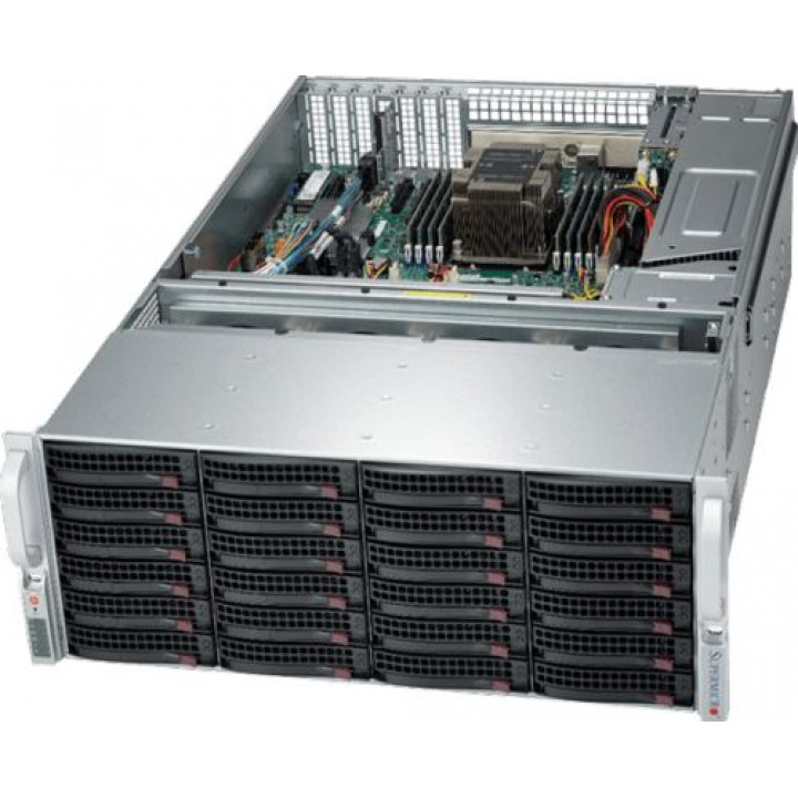 Серверная платформа Supermicro SSG-5049P-E1CTR36L (1x3647, C622, 8xDDR4, 36x3.5", 3008 SAS, 2x10GE, 1200W)