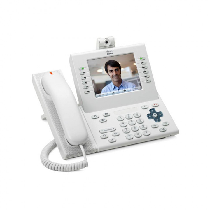 IP-телефон Cisco CP-9971-WL-CAM-K9= (Unified IP Endpoint 9971, White, Slimline Handset with Camera)