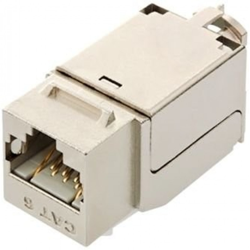 Модуль-вставка NIKOMAX NMC-KJSE2-LS-MT (кат.6, 250МГц, RJ45, экранированный, металлик)