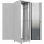 Шкаф NTSS NTSS-R18U6060GS (напольный 18U 600x600мм, стеклянная дверь, серый, 903мм, 900кг, IP20)