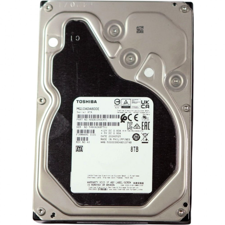 Жесткий диск Toshiba MG10ADA800E (SATA-III, 8 ТБ, 3.5", 7200rpm, 512 Мб)