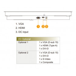 Промышленный бескорпусной монитор Winmate R19L300-OFM1/GIT/R