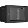 Шкаф TLK TWI-096060-R-G-BK (19", 9U, стеклянная дверь, 600x436x600 мм, черный)