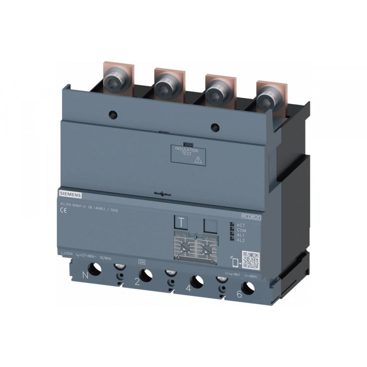 Дифференциальный блок Siemens 3VA9224-0RL30 (RCD820, тип A, 4-пол., 250A, 100-690В) Дифференциальный блок Siemens 3VA9224-0RL30 (RCD820, тип A, 4-пол., 250A, 100-690В)