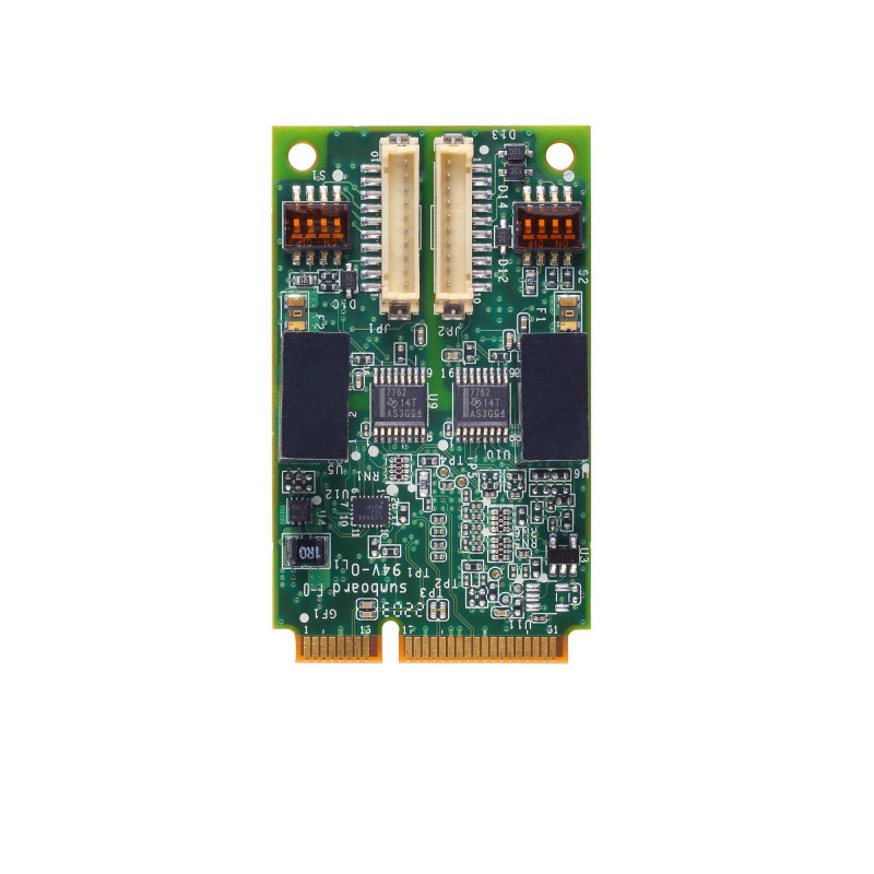 Плата MOXA CP-132N-I-T (2 порта RS-422/485, Mini PCI Express, изоляция 2,5 кВ, расширенный температурный диапазон)