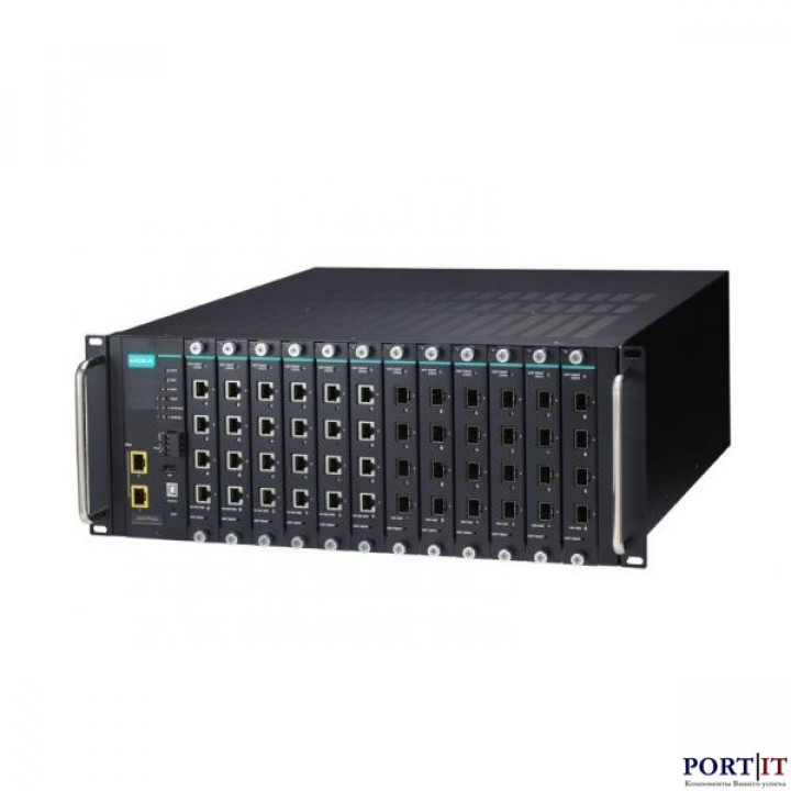 Промышленный управляемый модульный коммутатор Layer 2 MOXA ICS-G7750A-2XG-HV-HV (2x10GbE SFP, 12 слотов, двойное питание 85-264В AC, -10..+60C) Промышленный управляемый модульный коммутатор Layer 2 MOXA ICS-G7750A-2XG-HV-HV (2x10GbE SFP, 12 слотов, двойное питание 85-264В AC, -10..+60C)