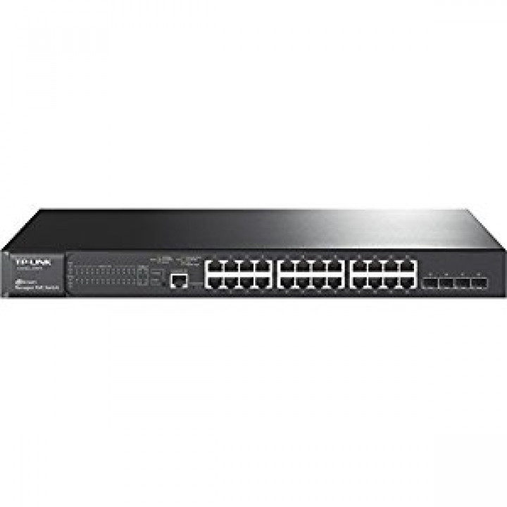 Коммутатор TP-Link T2600G-28MPS (управляемый PoE, 24x1GbE, до 384Вт, L2+)