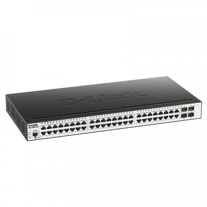 Коммутатор D-Link DGS-3000-52L/B1A (L2 Managed, 48x1GbE + 4xSFP)