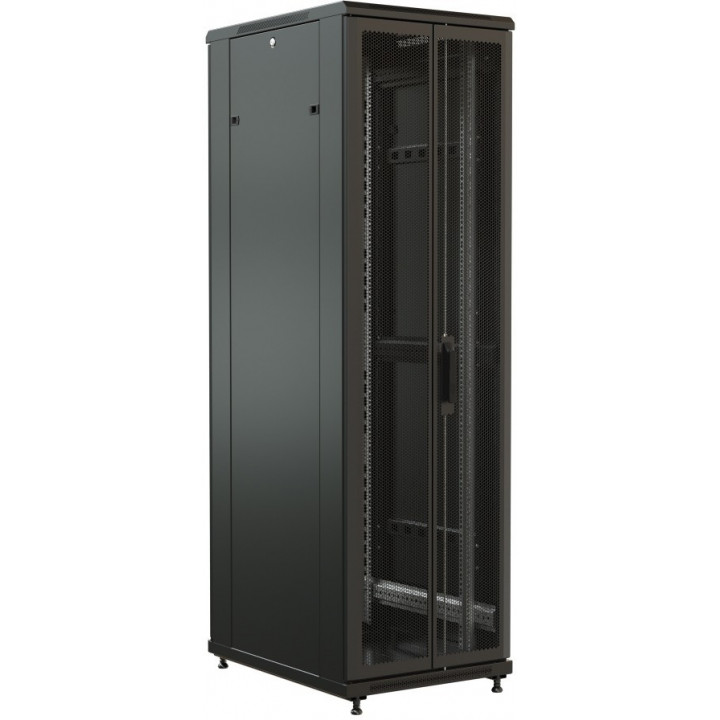 Шкаф WRline WR-TT-4268-DD-RAL9004 (19", 42U, 2055x600x800 мм, перф. двери) Шкаф WRline WR-TT-4268-DD-RAL9004 (19", 42U, 2055x600x800 мм, перф. двери)