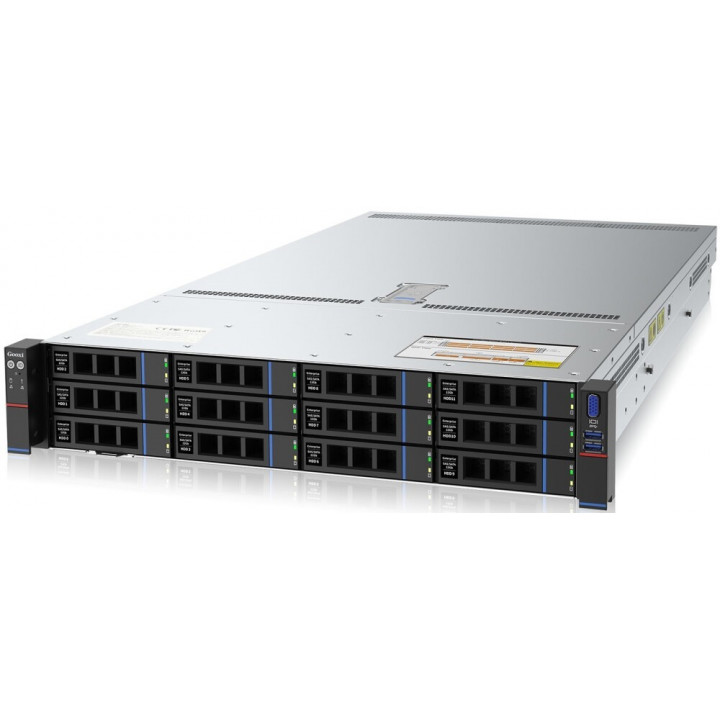Серверная платформа Gooxi SL201-D12R-NV-G3 (2U, 12-бай, 800W CRPS, 10GbE SFP+)