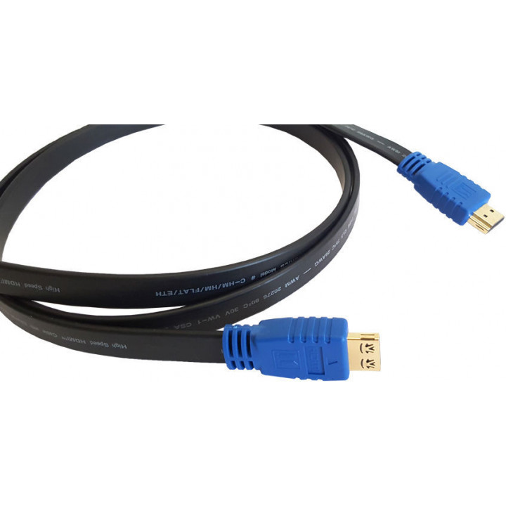 Кабель HDMI-HDMI Kramer C-HM/HM/FLAT/ETH-15 (15 м, 4K Ultra HD, плоский, Ethernet)