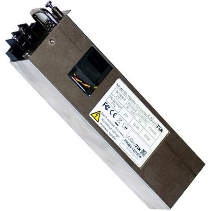 Блок питания Mikrotik PW48V-12V150W (Hot Swap 12V 150W -48V DC, для CCR1072) Блок питания Mikrotik PW48V-12V150W (Hot Swap 12V 150W -48V DC, для CCR1072)