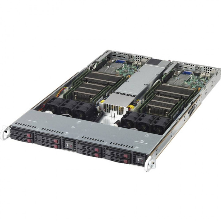 Серверная платформа Supermicro SYS-1028TR-T (1U Twin, 2xLGA2011-r3, 8xDDR4, 1000W)