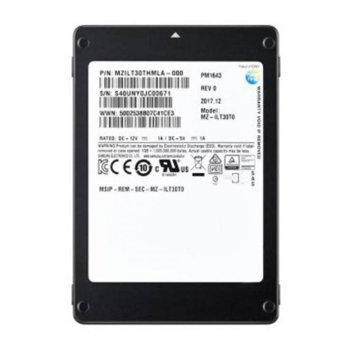 Серверный жесткий диск Samsung MZILT15THMLA-00007 (15.36 ТБ SAS 12Gb/s, PM1643) Серверный жесткий диск Samsung MZILT15THMLA-00007 (15.36 ТБ SAS 12Gb/s, PM1643)