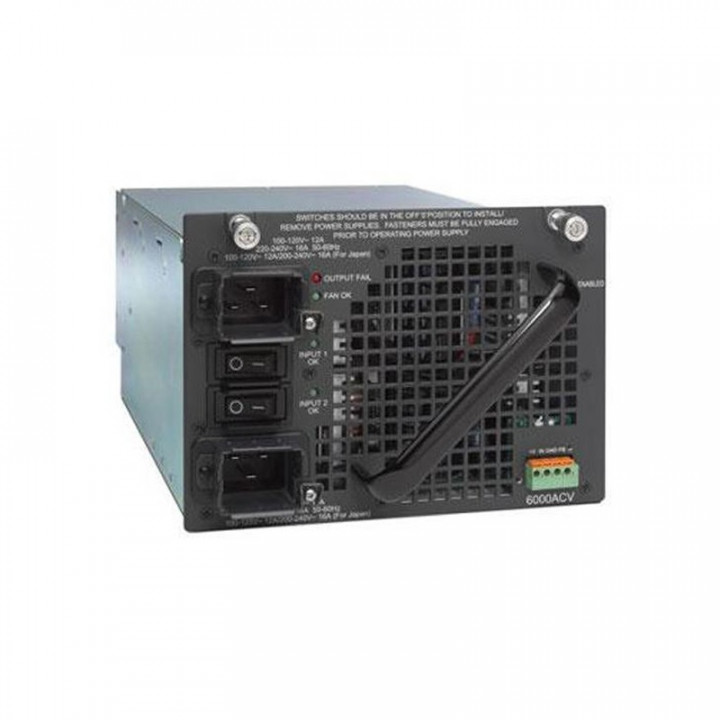 Блок питания Cisco PWR-C45-6000ACV (6000W AC, 2 ввода, с PoE)