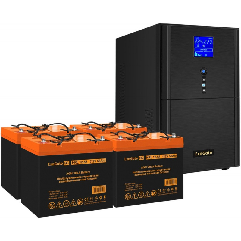 ИБП Exegate SineTower EX296866RUS (3000VA/2400W, синус, LCD, AVR, USB)