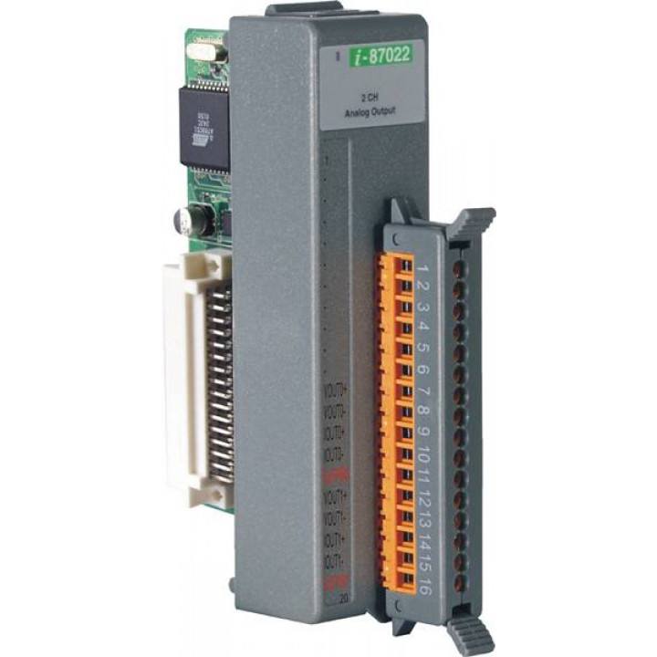 Модуль ICP DAS I-87022-G CR (2 канала аналогового вывода, межканальная изоляция, 12 бит) Модуль ICP DAS I-87022-G CR (2 канала аналогового вывода, межканальная изоляция, 12 бит)