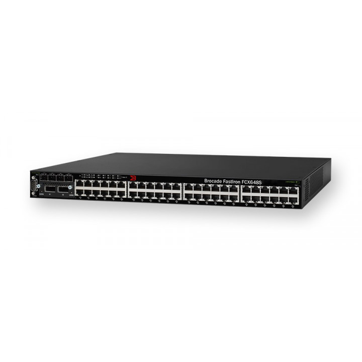 Коммутатор Brocade FCX648S (48x10/100/1000, 2x16Gb stacking) Коммутатор Brocade FCX648S (48x10/100/1000, 2x16Gb stacking)