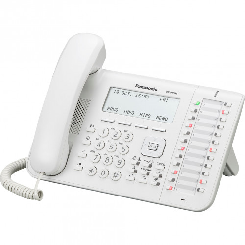 Цифровой телефон Panasonic KX-DT543RU (дисплей 3 строки, 24 клавиши, белый)