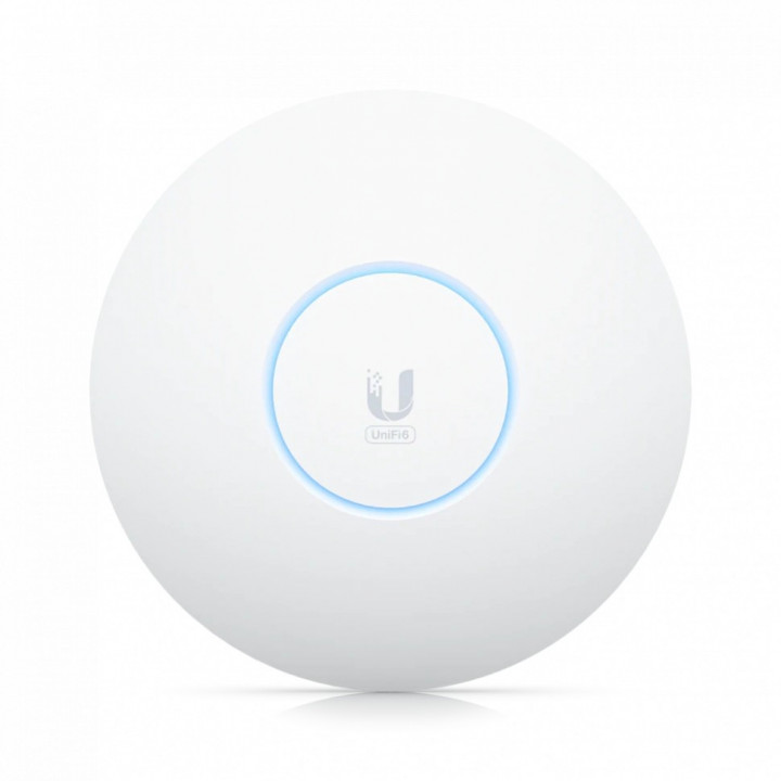 Точка доступа Ubiquiti U6-Enterprise (WiFi 6, 2.4/5/6 ГГц, 10.2 Гбит/с, 2.5GbE PoE)