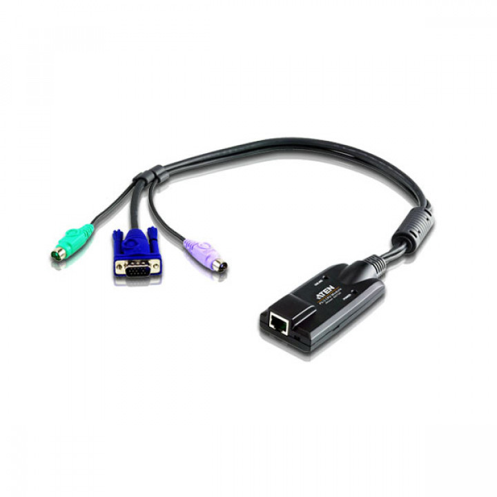 Модуль удлинителя ATEN KA7120-AX (VGA+KM PS2, 50 м, UTP Cat5e, разрешение 1600х1200)