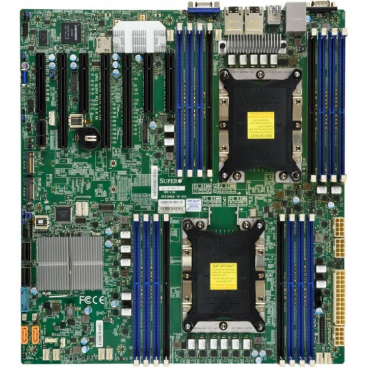 Серверная материнская плата Supermicro MBD-X11DPH-T-B (2xLGA 3647, Intel C622, 16xDDR4, 2x10GBase-T)