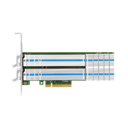 Переходной адаптер PCIe 3.0 x8 на 2xM.2 NVMe RAID Hot-Swap LR-Link LRSV9310-2ER