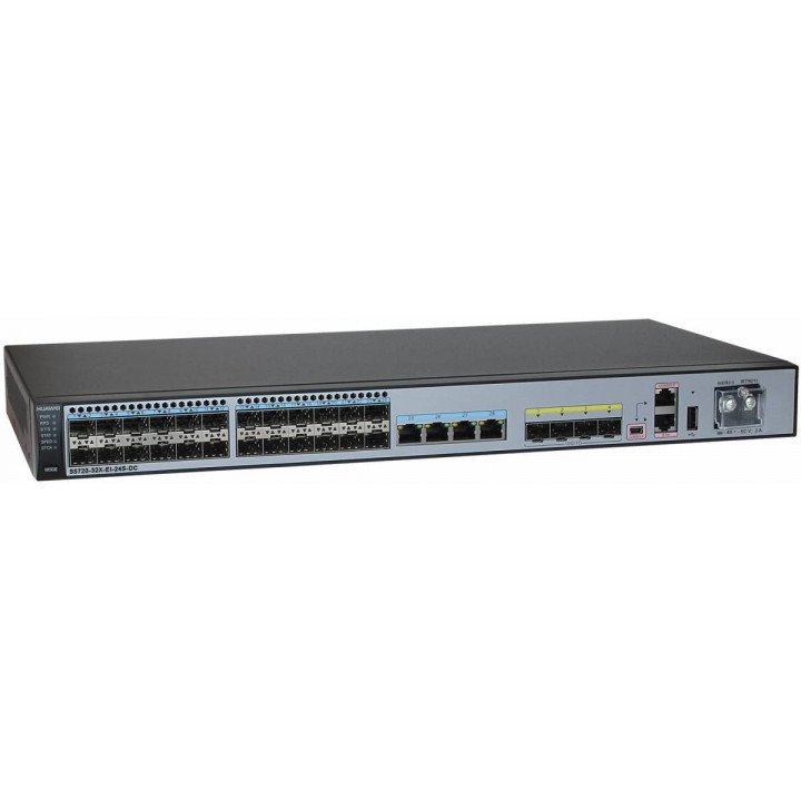 Коммутатор Huawei S5720-32X-EI-24S-DC (24xSFP, 4x10G SFP+, DC) Коммутатор Huawei S5720-32X-EI-24S-DC (24xSFP, 4x10G SFP+, DC)