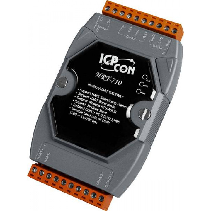 Преобразователь ICP DAS HRT-710 CR (Modbus/HART Gateway) Преобразователь ICP DAS HRT-710 CR (Modbus/HART Gateway)