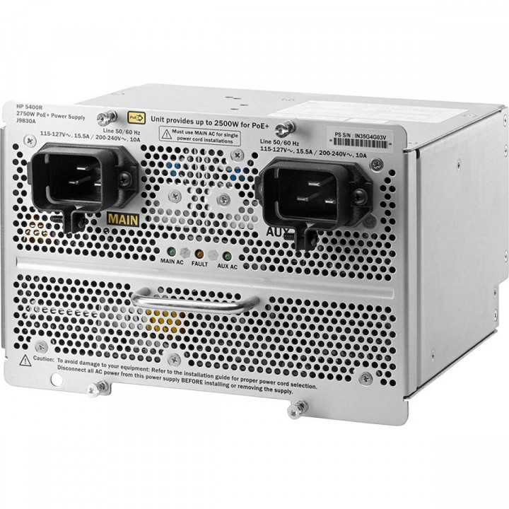 Блок питания HPE J9830B (5400R 2750W PoE+ zl2) Блок питания HPE J9830B (5400R 2750W PoE+ zl2)