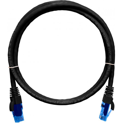 Коммутационный шнур NIKOMAX NMC-PC4UE55B-050-C-BK (U/UTP, Cat.6, 250МГц, 2xRJ45, 5м, черный, LSZH)