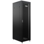 Шкаф напольный серверный NTSS NTSS-R18U6080PD-BL (18U, 600x800мм, перфорированная и сплошная дверь, RAL 9005)
