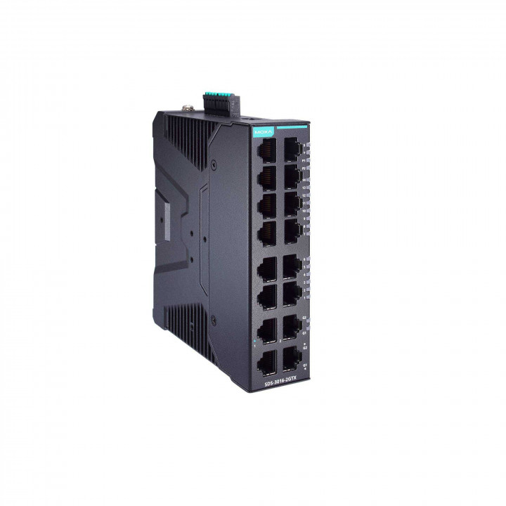 Промышленный коммутатор MOXA SDS-3016-2GTX-T (14 портов 10/100BaseT(X), 2 порта 10/100/1000BaseT(X), -40…75°C, 12/24/48 В) Промышленный коммутатор MOXA SDS-3016-2GTX-T (14 портов 10/100BaseT(X), 2 порта 10/100/1000BaseT(X), -40…75°C, 12/24/48 В)