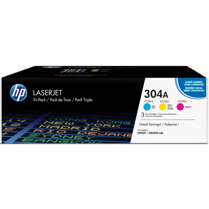 Лазерный картридж HP CF372AM (комплект цветных, для CLJ 2025, CM2320)