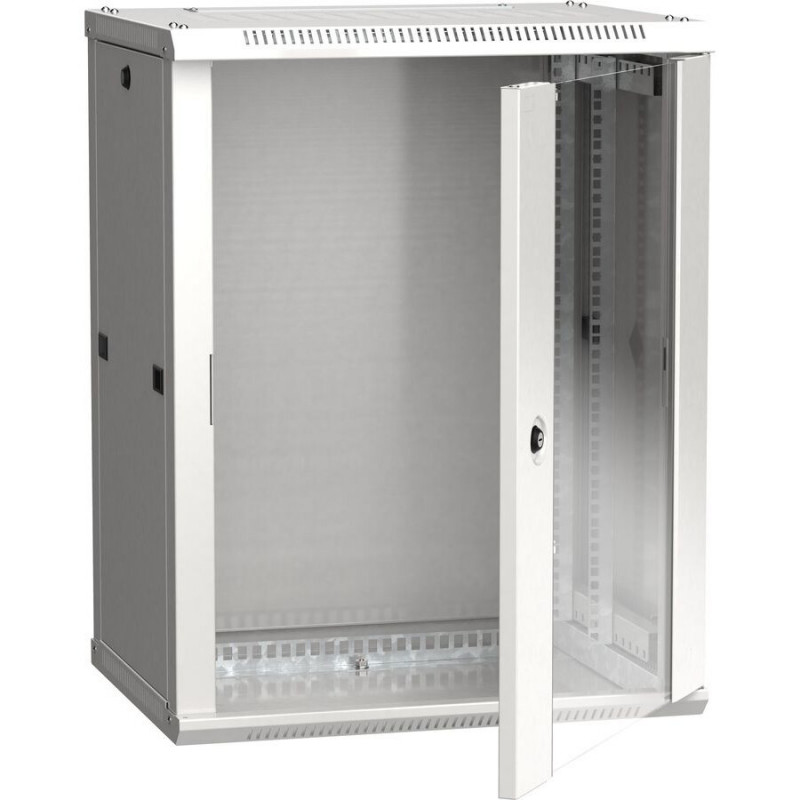 Шкаф ITK LWR3-15U64-GF (настенный 15U 600x450мм, стеклянная дверь, серый, 770мм, 90кг, IP20)